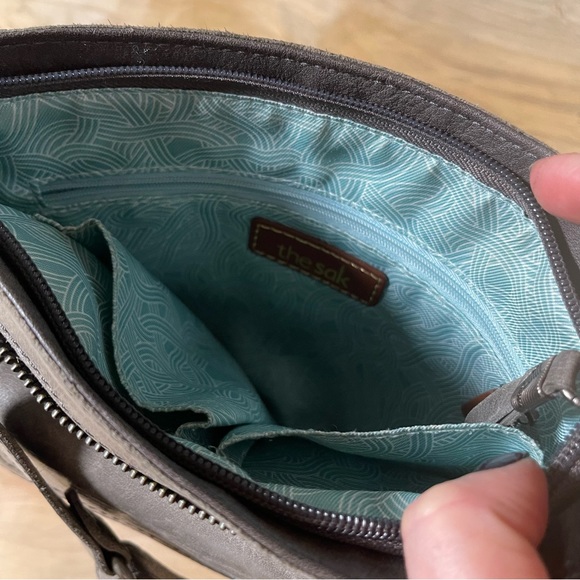 The Sak Bags The Sak Ventura Gray Leather Crossbody Bag Poshmark